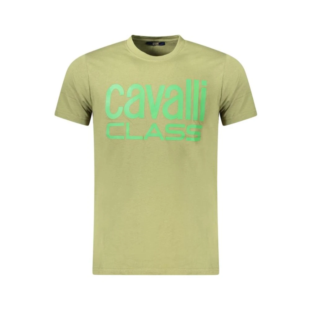 Cavalli Class Men's Green Logo Tee
