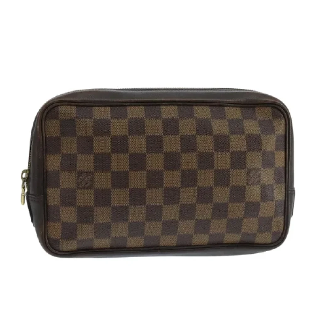 Louis Vuitton Vintage Pre-owned Canvas clutches Brown Dames