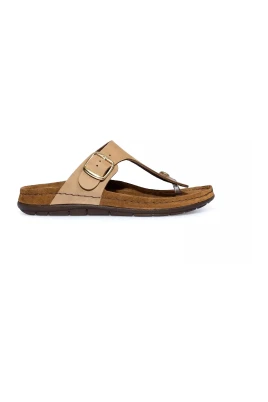 Lädersandal för Kvinnor