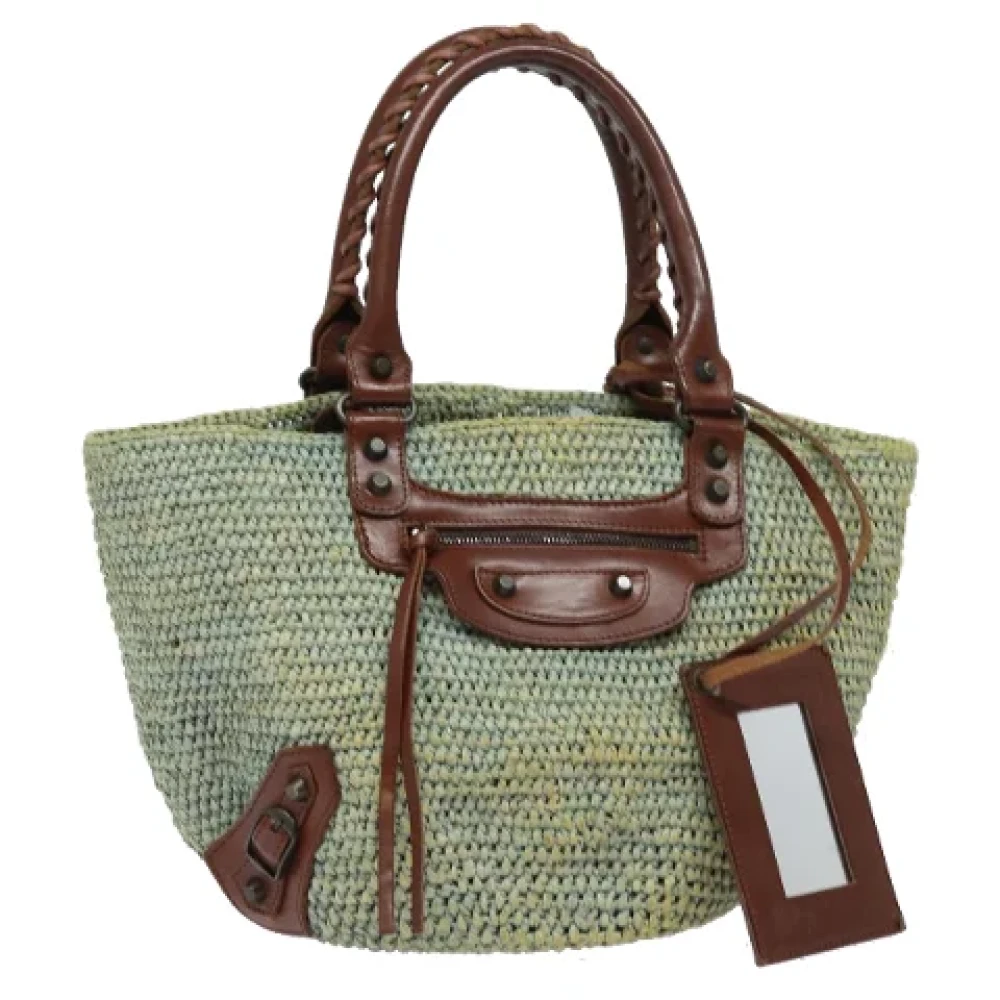 Balenciaga Vintage Pre-owned Fabric handbags Green Dames