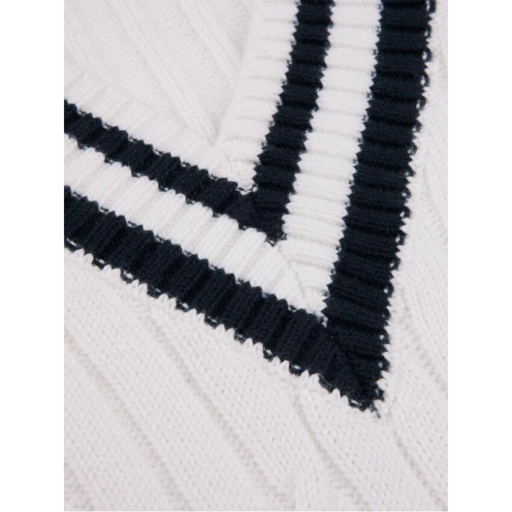 Stenströms V-neck Knitwear White Heren