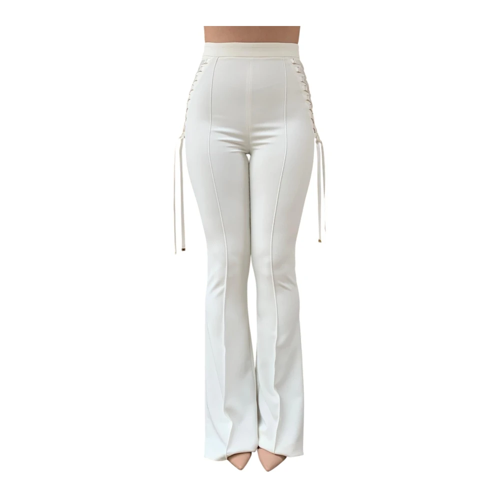 Trousers > Wide Trousers - - Elisabetta Franchi - Modalova