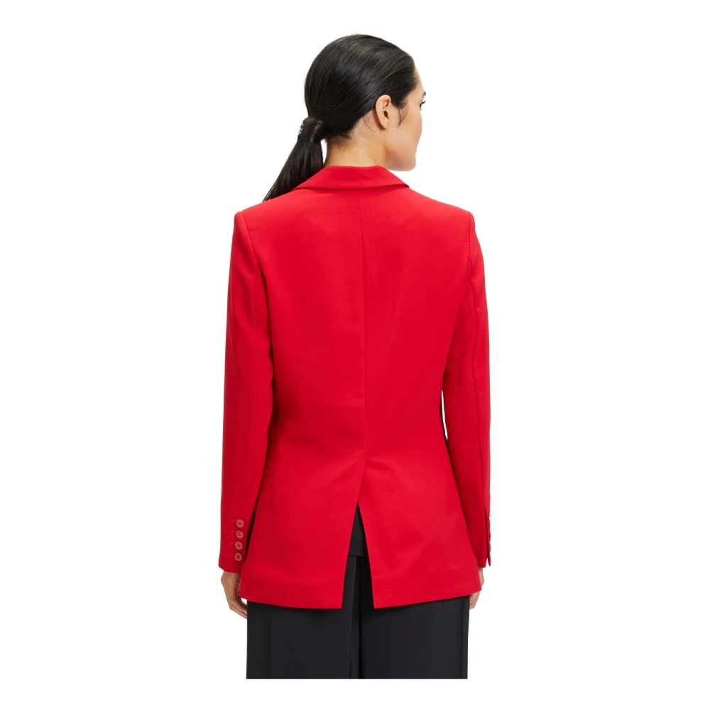 Vera Mont Lang blazer met zakken Red Dames