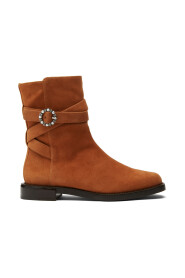 Ryder Pearl Buckle Belted Bootie