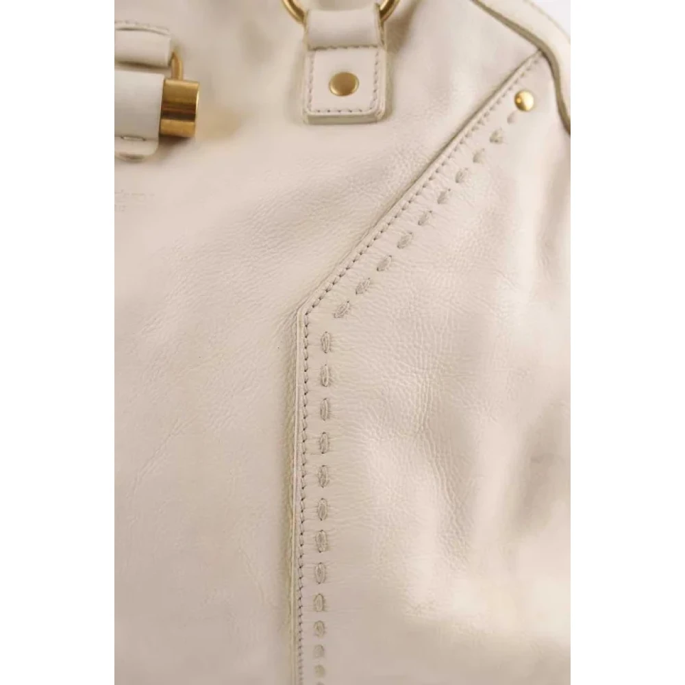 Saint Laurent Vintage Pre-owned Leather handbags White Dames