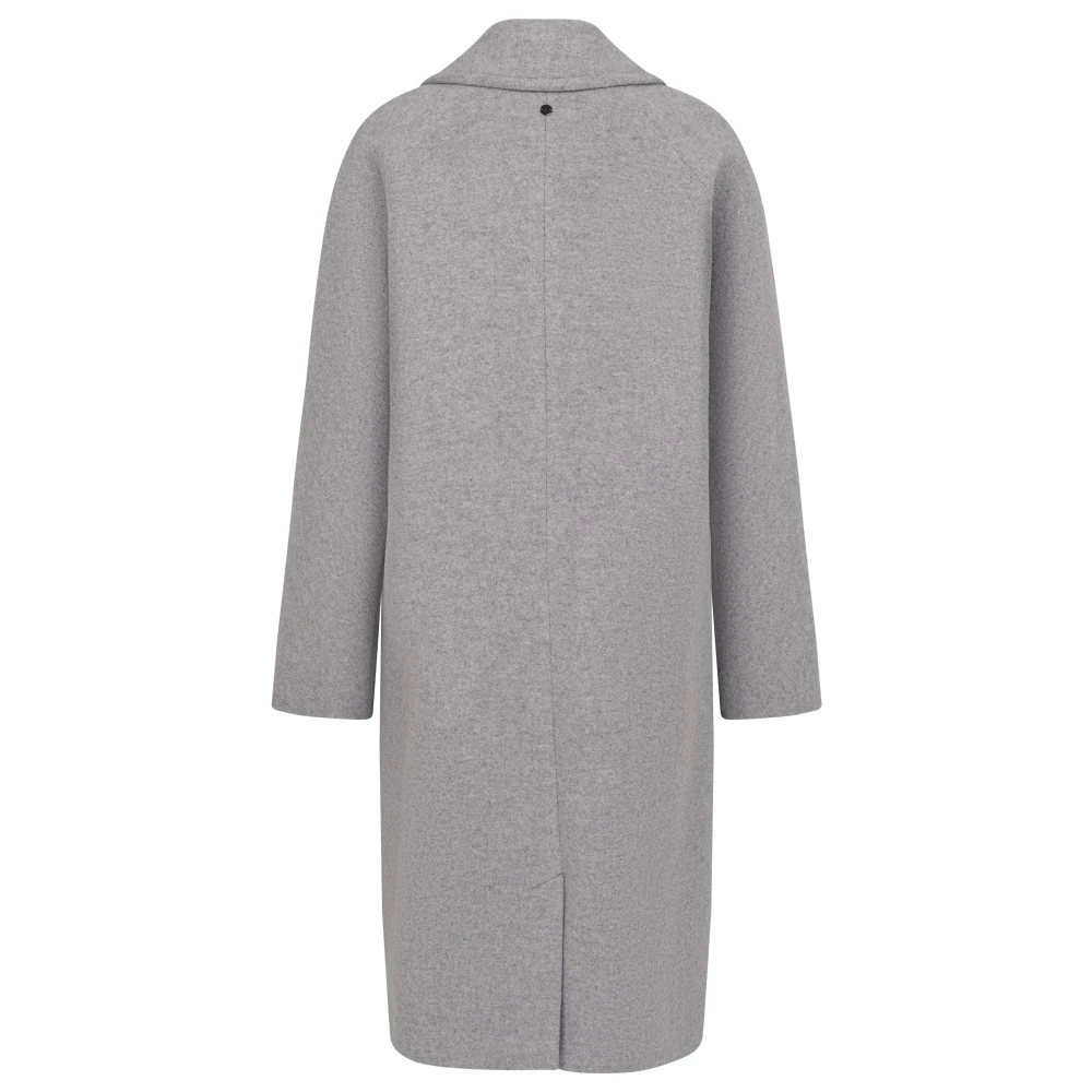 Bugatti Casual Wollen Jas met Kimono Detail Gray Dames