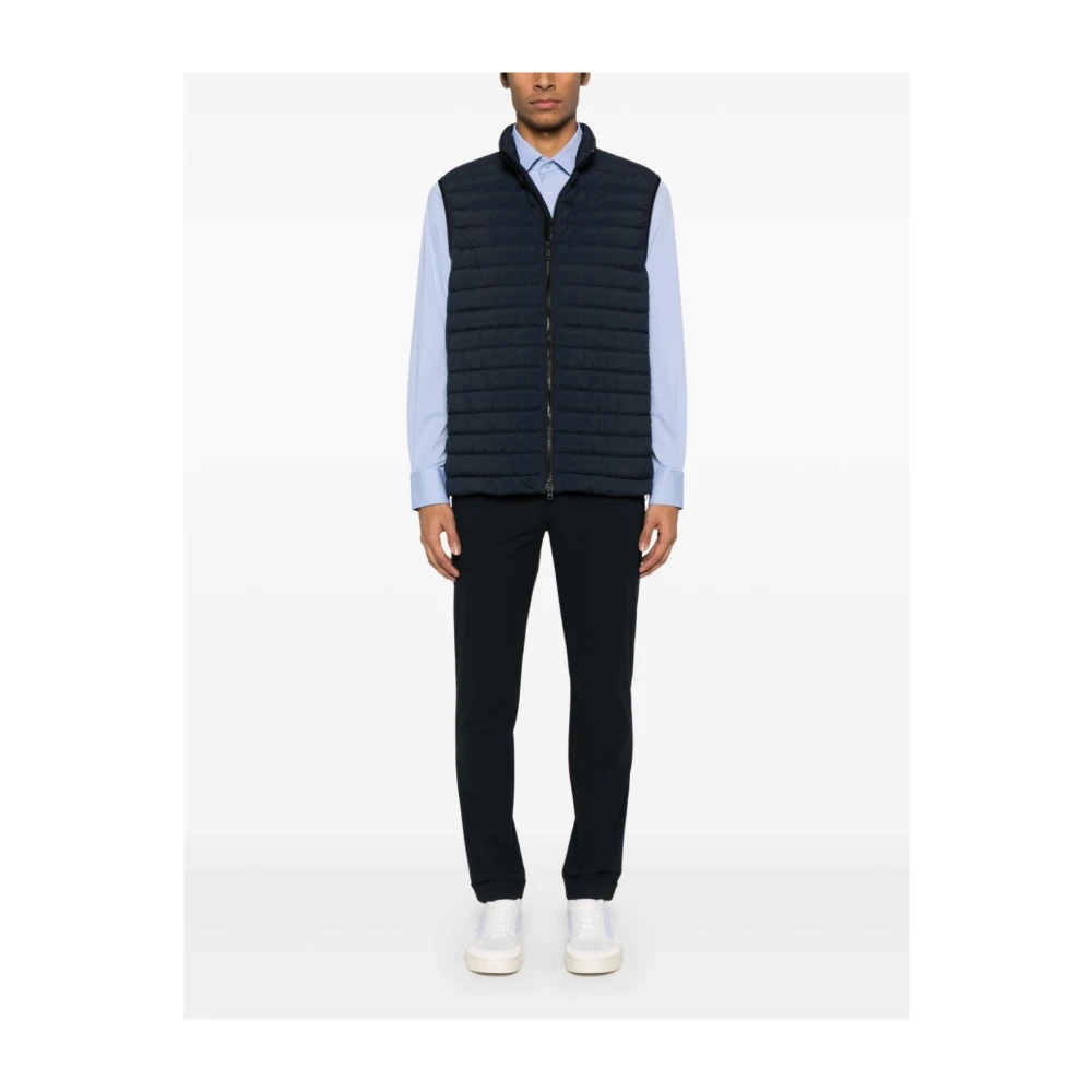 Peuterey Blauwe Gebreide Jas voor Mannen Blue Heren
