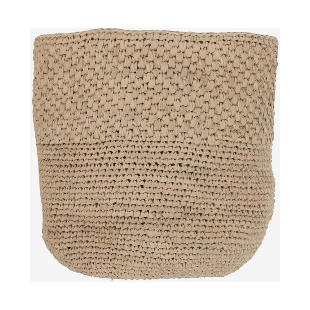 Ibeliv Schoudertas gemaakt van natuurlijke raffia. Interne trekkoordsluiting. Eén verstelbare leren schouderband. Enkel compartiment. Gemaakt in Madagaskar. Samenstelling: 100% raffia. Beige Dames