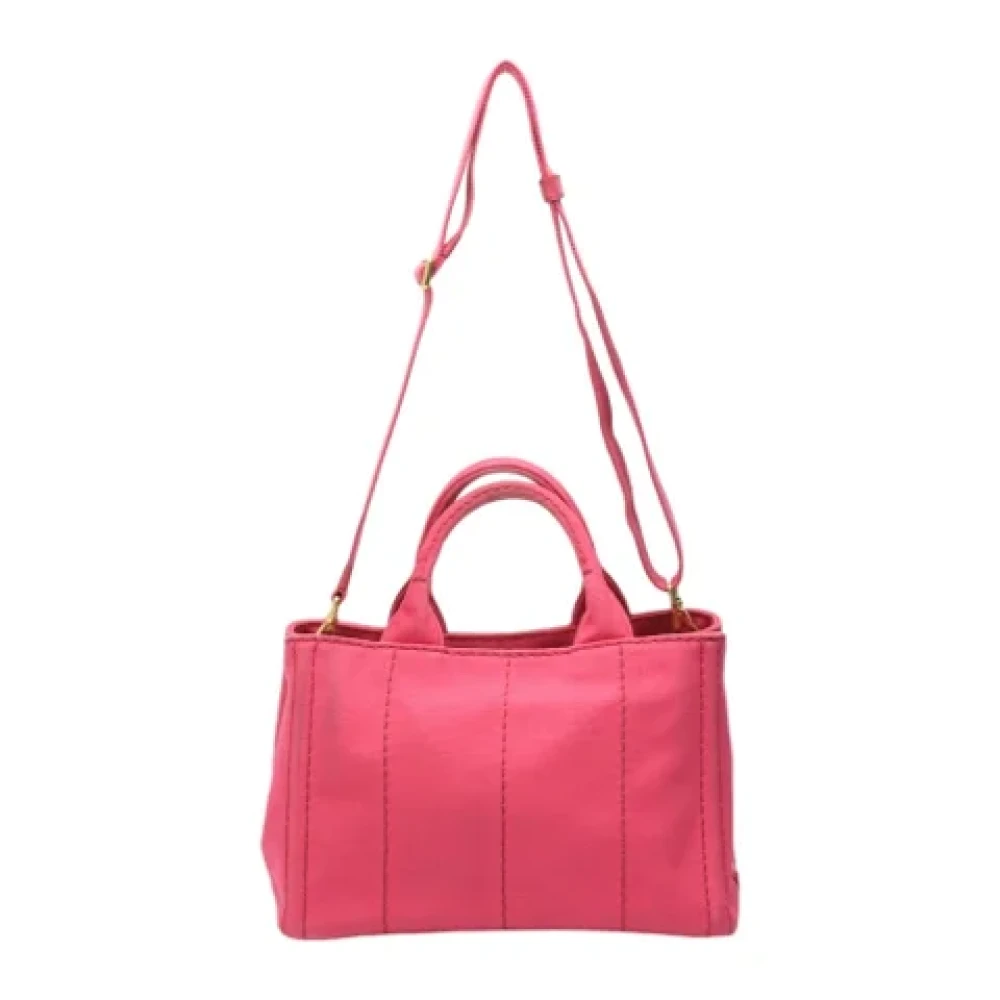 Prada Vintage Pre-owned Fabric totes Pink Dames