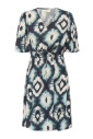 robe-tie-dye-avec-col-en-v