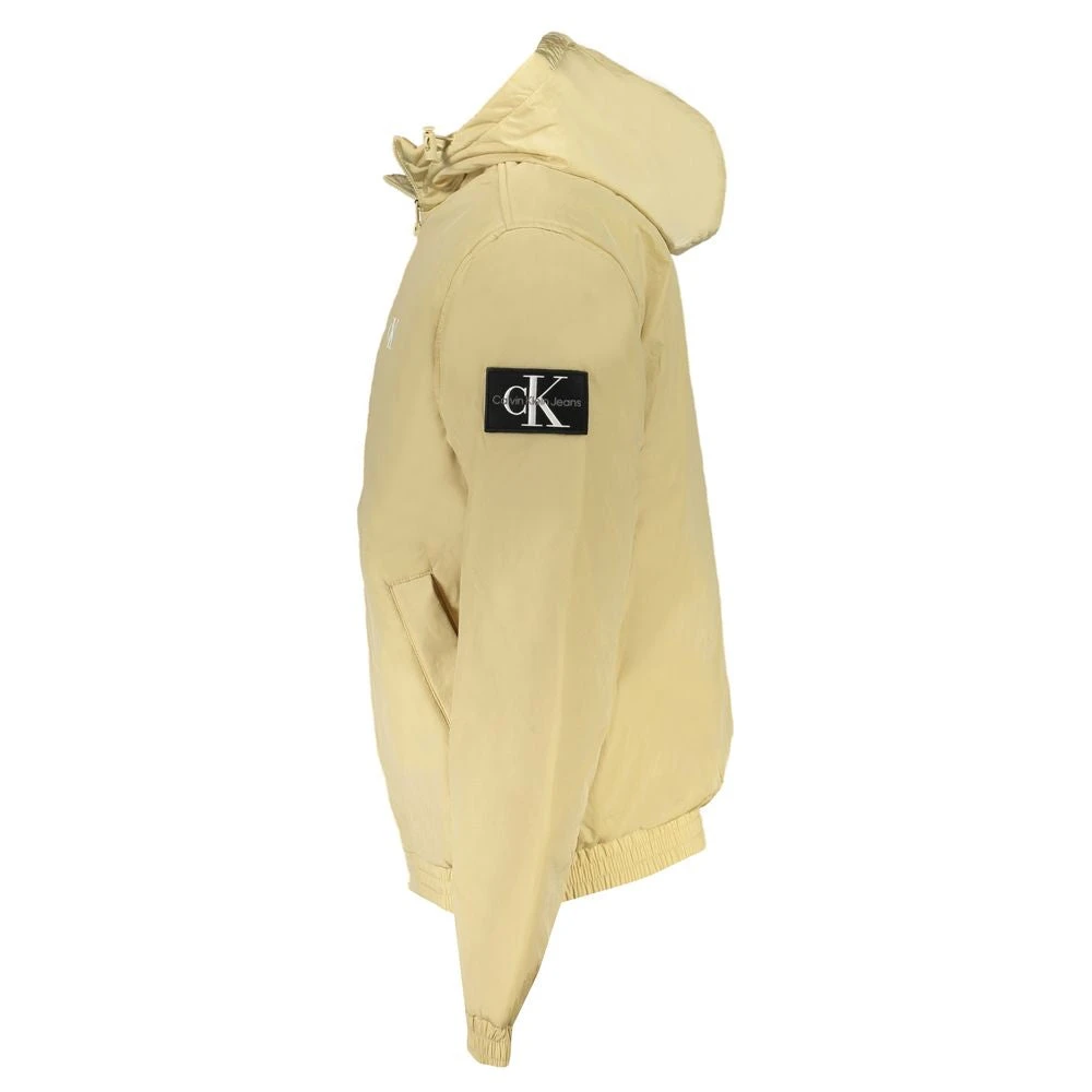 Calvin Klein Beige Polyester Hoodie met Print Beige Heren