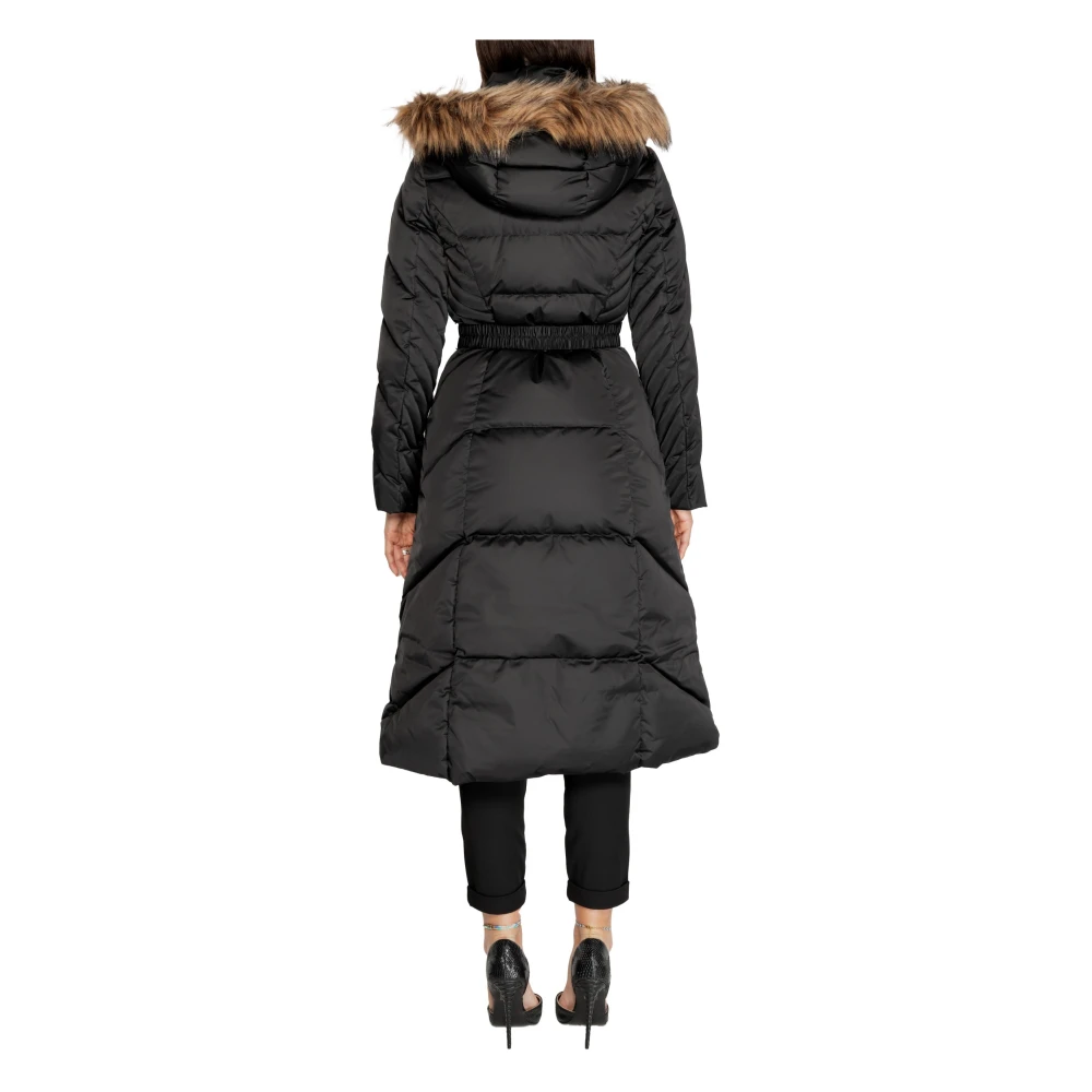 Guess Zwarte capuchonrits voor vrouwen Black Dames