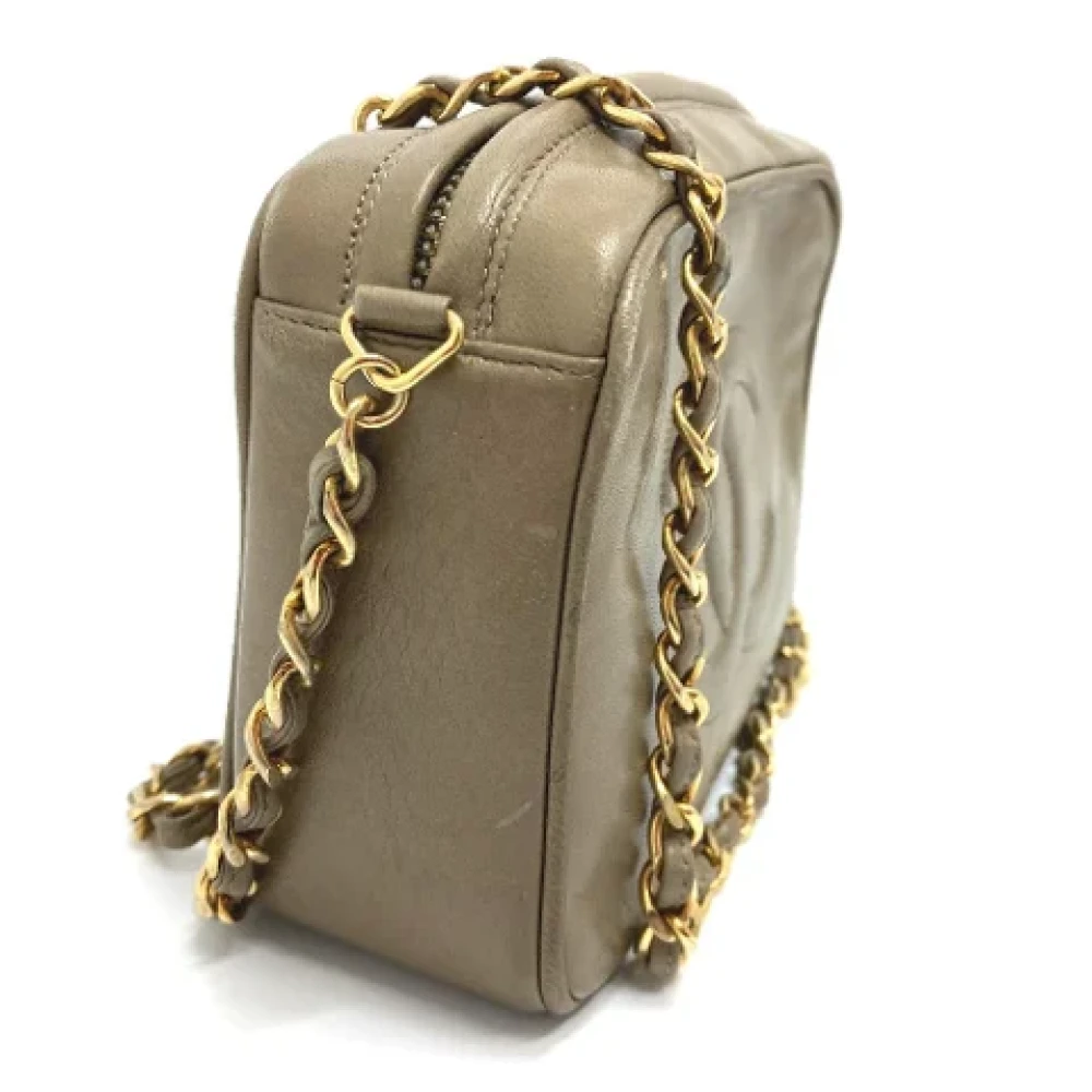 Chanel Vintage Pre-owned Leather chanel-bags Yellow Dames