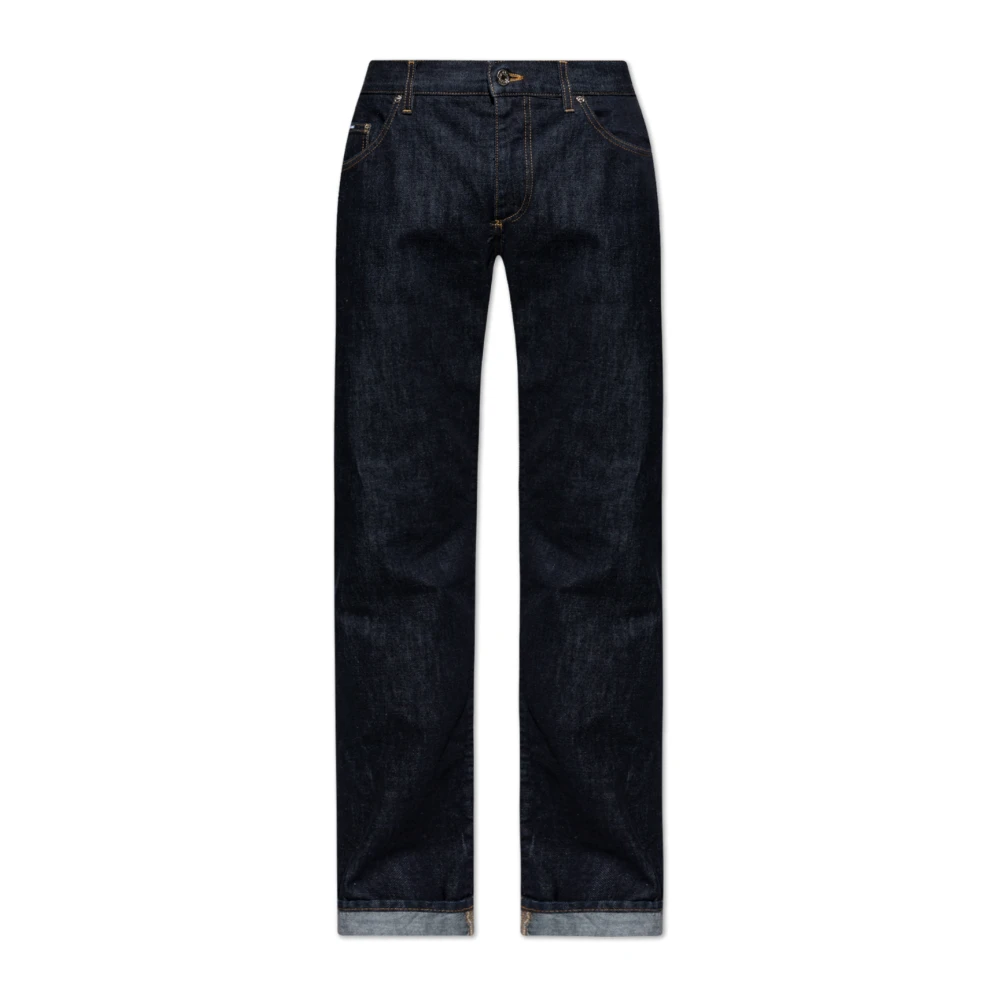 Dolce & Gabbana Jeans met logo Blue Heren