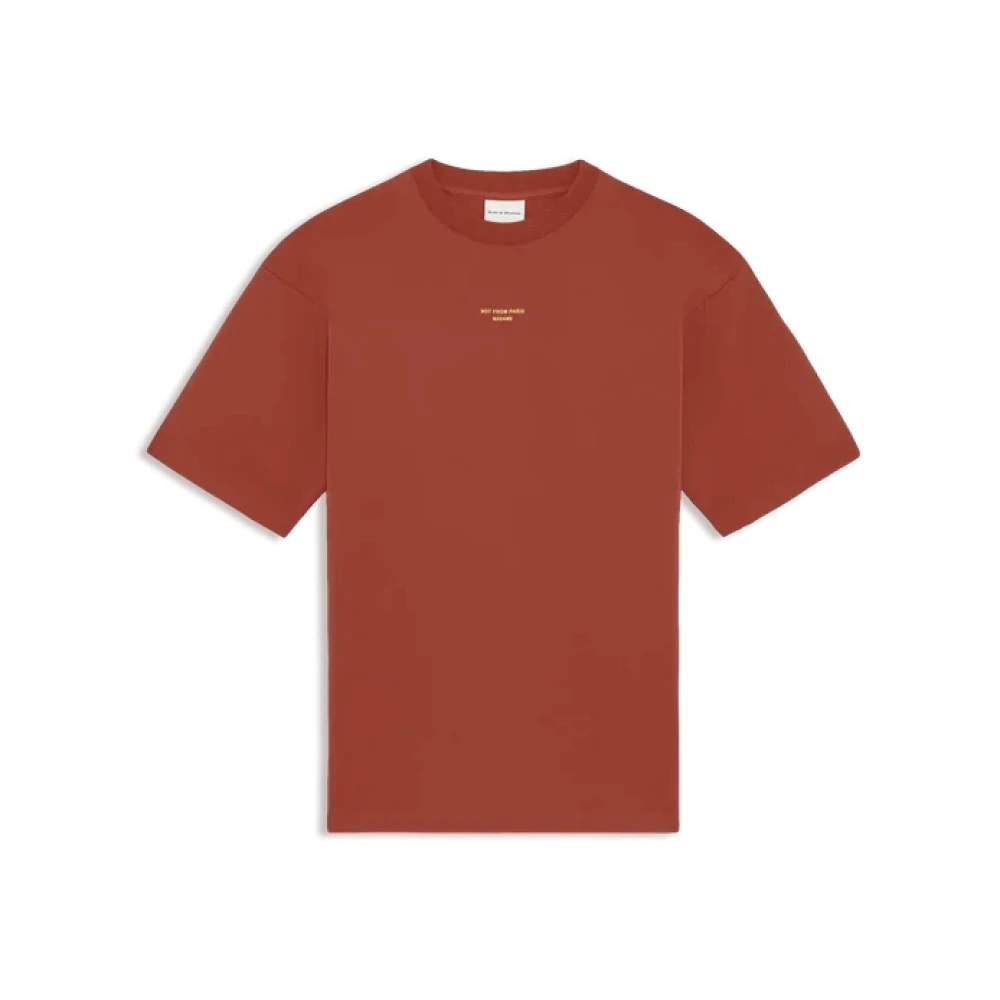 Drole De Monsieur Men's Red Le T-Shirt Slogan Classique
