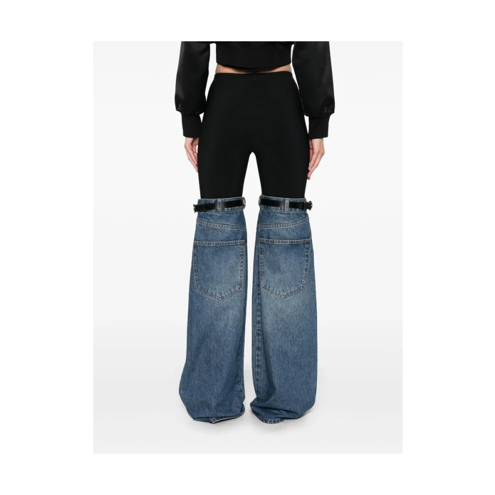 Coperni Indigo Blauw Elastische Taille Jeans Blue Dames