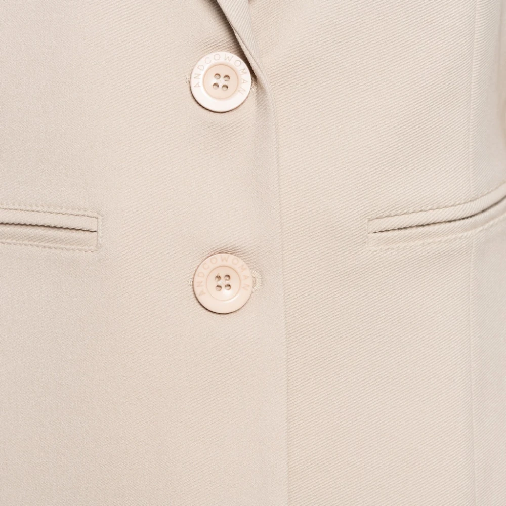 &Co Woman Blazer dames stijlvol en elegant Beige Dames
