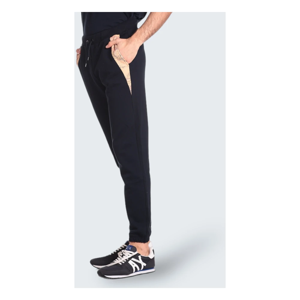 Alviero Martini 1a Classe Blauwe Geo Classic Joggingbroek Blue Heren
