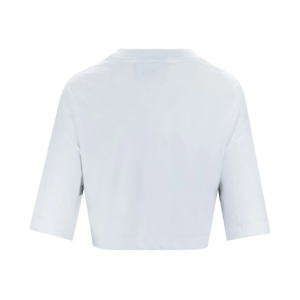 Chiara Ferragni Collection Cropped T-shirt met wijde mouwen White Dames