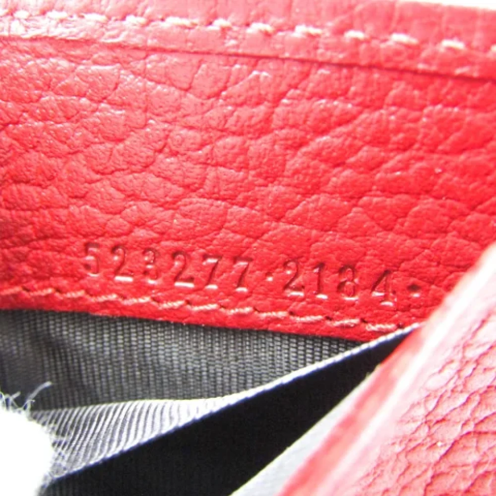 Gucci Vintage Pre-owned Leather wallets Red Dames