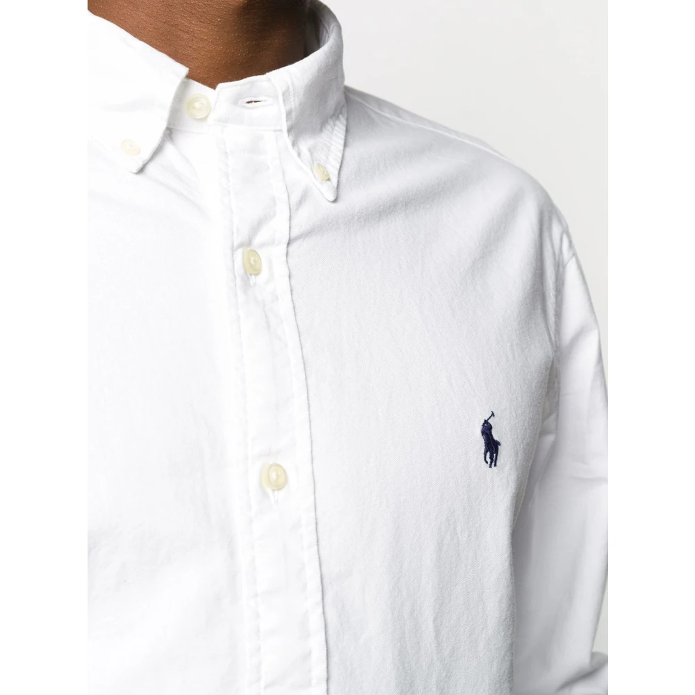 Polo Ralph Lauren Witte Katoenen Overhemden Aw23 White Heren
