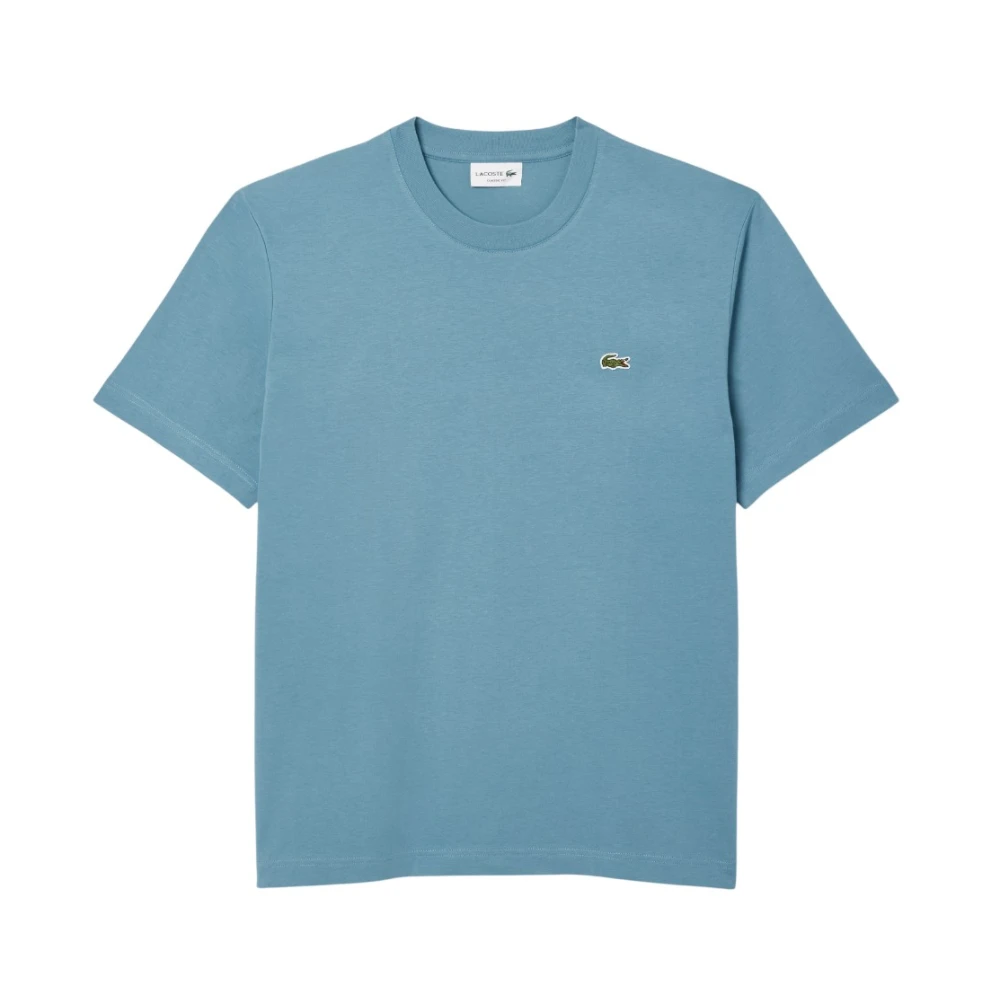 Lacoste Iconisch T-shirt Blauw Grijs Katoen Blue Heren
