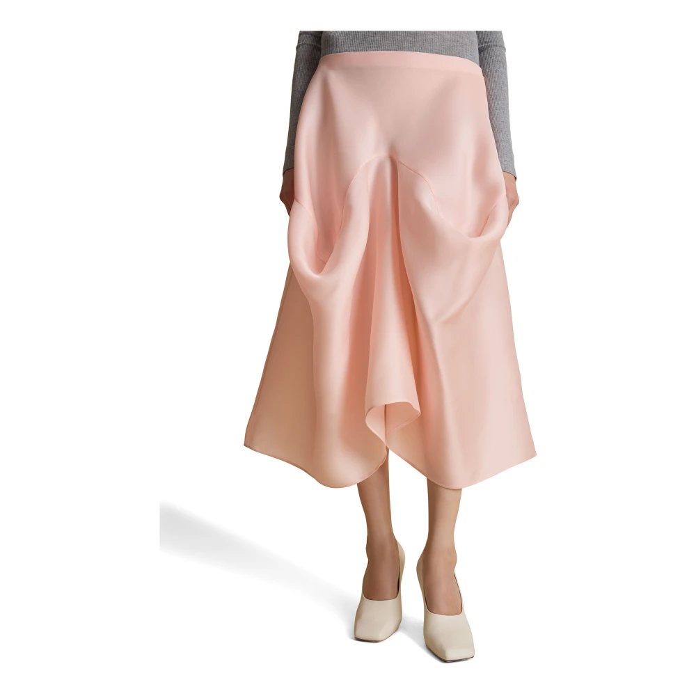 Khaite Roze Midi Rok Dameskleding Pink Dames