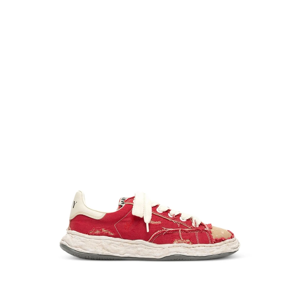 Mihara Yasuhiro Charles Overdyed Canvas Sneaker Heren Schoenen Rood