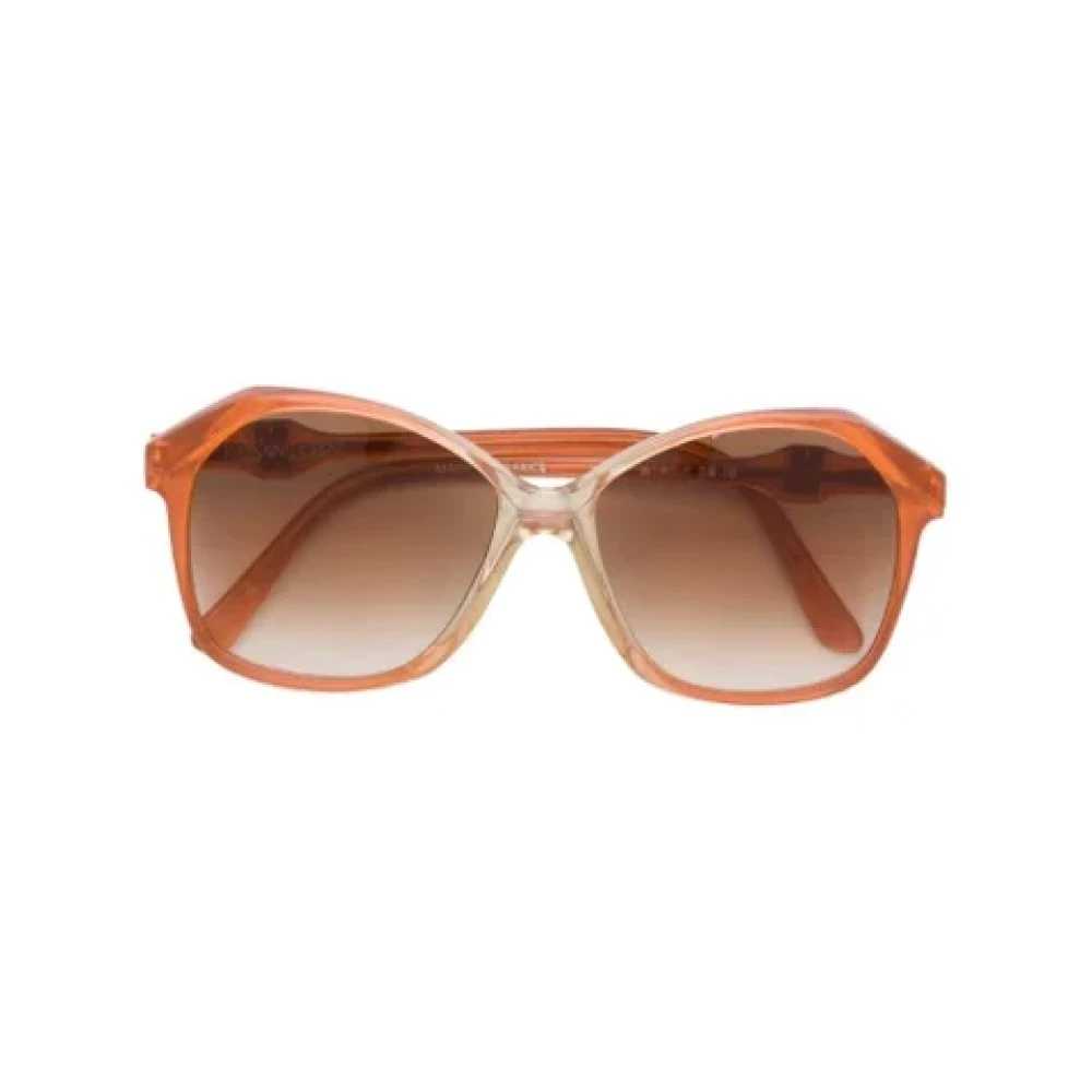 Yves Saint Laurent Vintage Pre-owned Acetate sunglasses Brown Dames