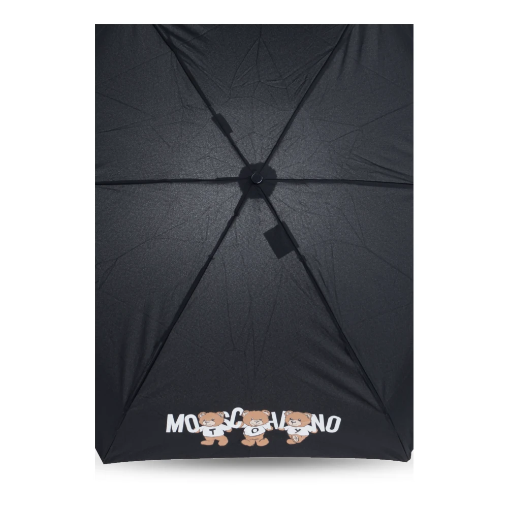 Moschino Paraplu met logo Black Unisex