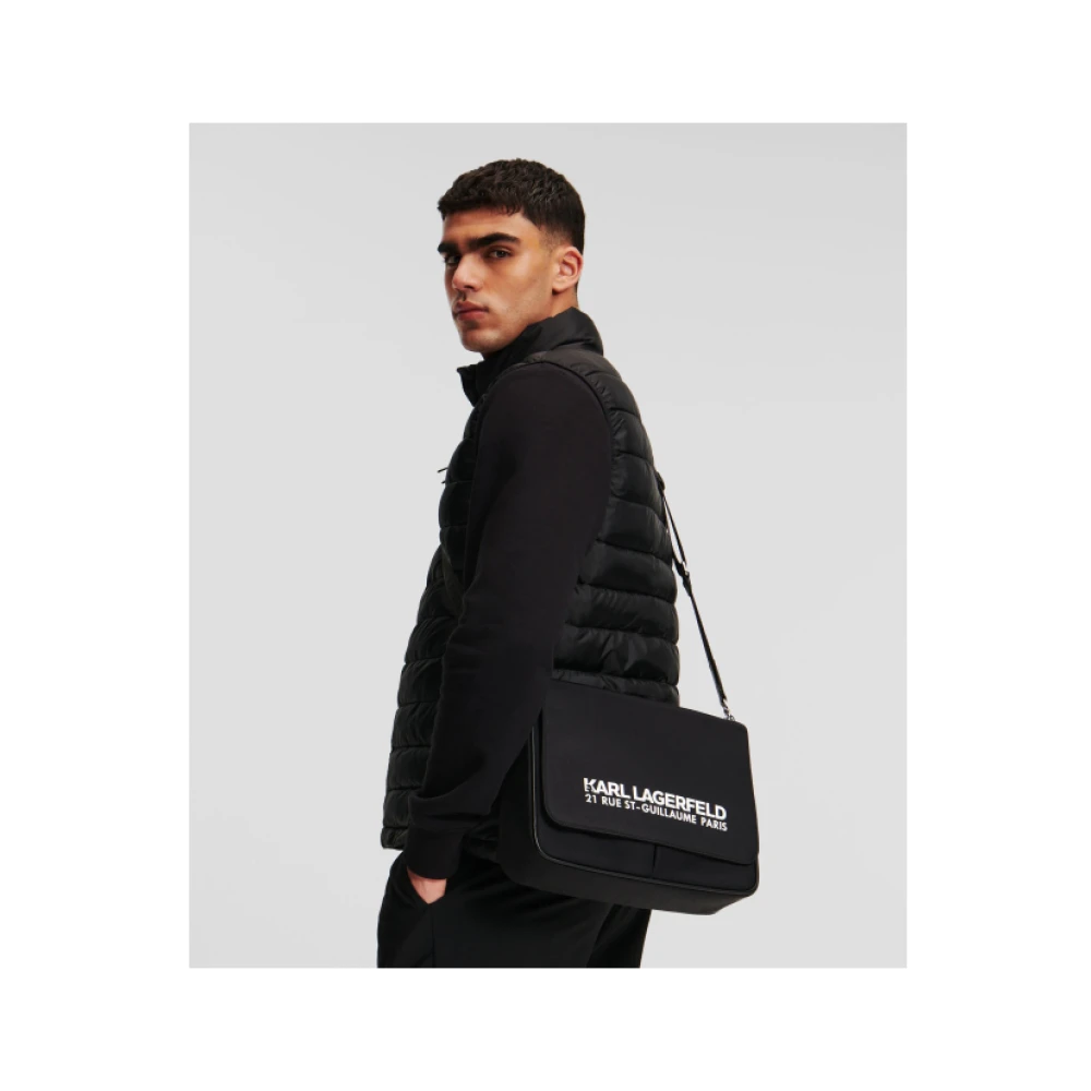 Karl Lagerfeld Zwart TAS RUE St-Guillaume Black Heren