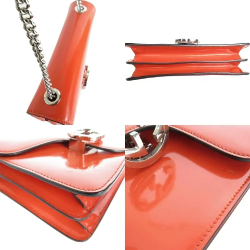 Gucci Vintage Pre-owned Leather gucci-bags Orange Dames