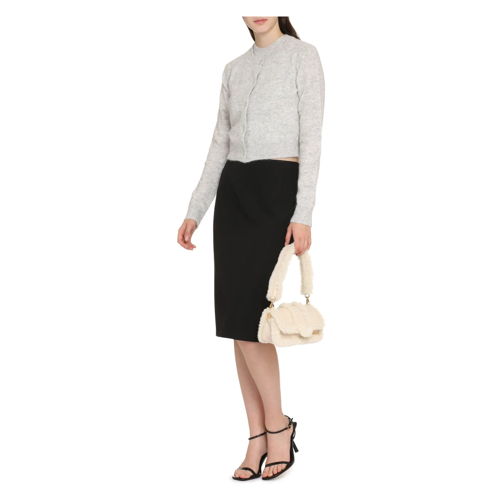 Isabel Marant Étoile Geribbelde gebreide wolmix cardigan Gray Dames