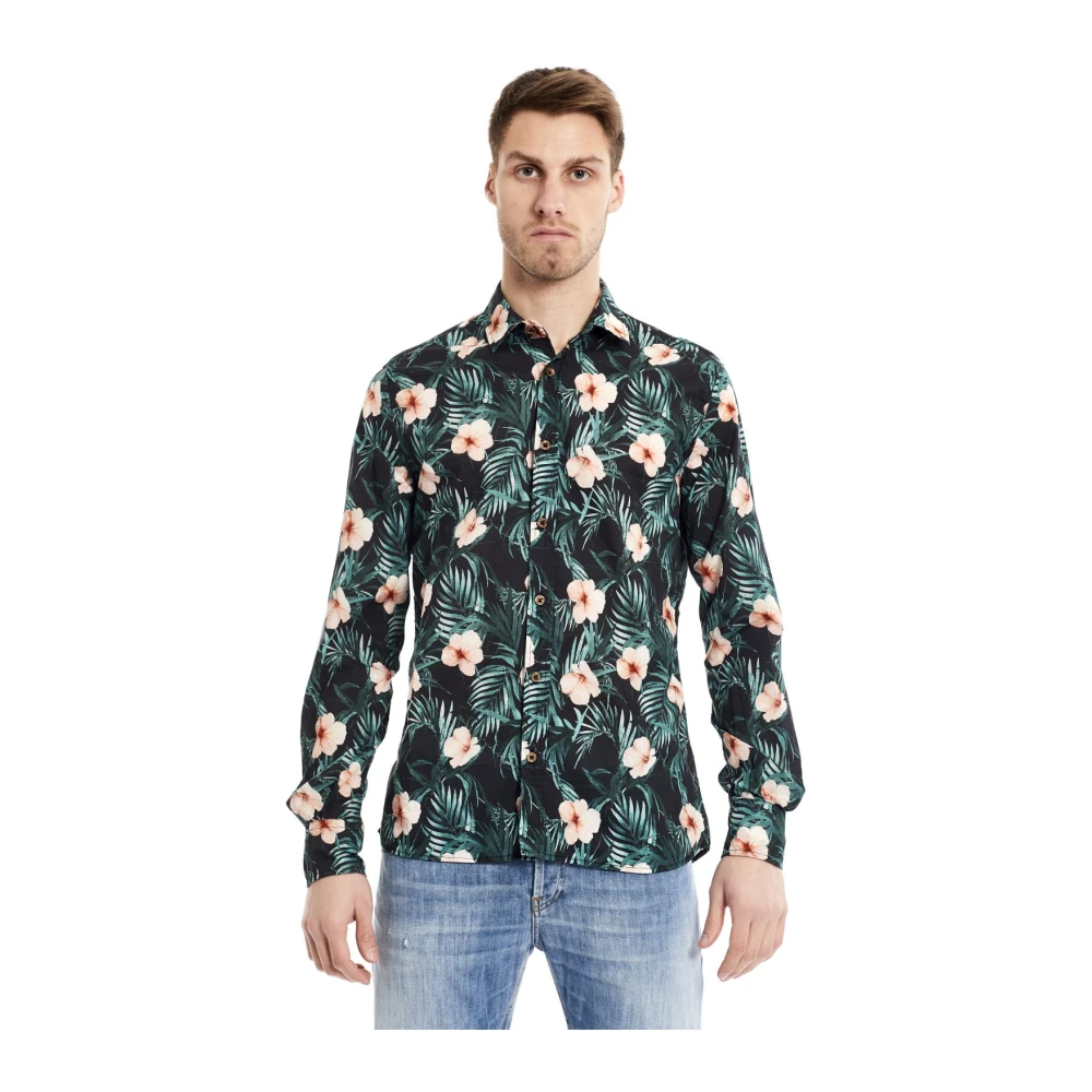BOB Hawaii Overhemd Green Heren
