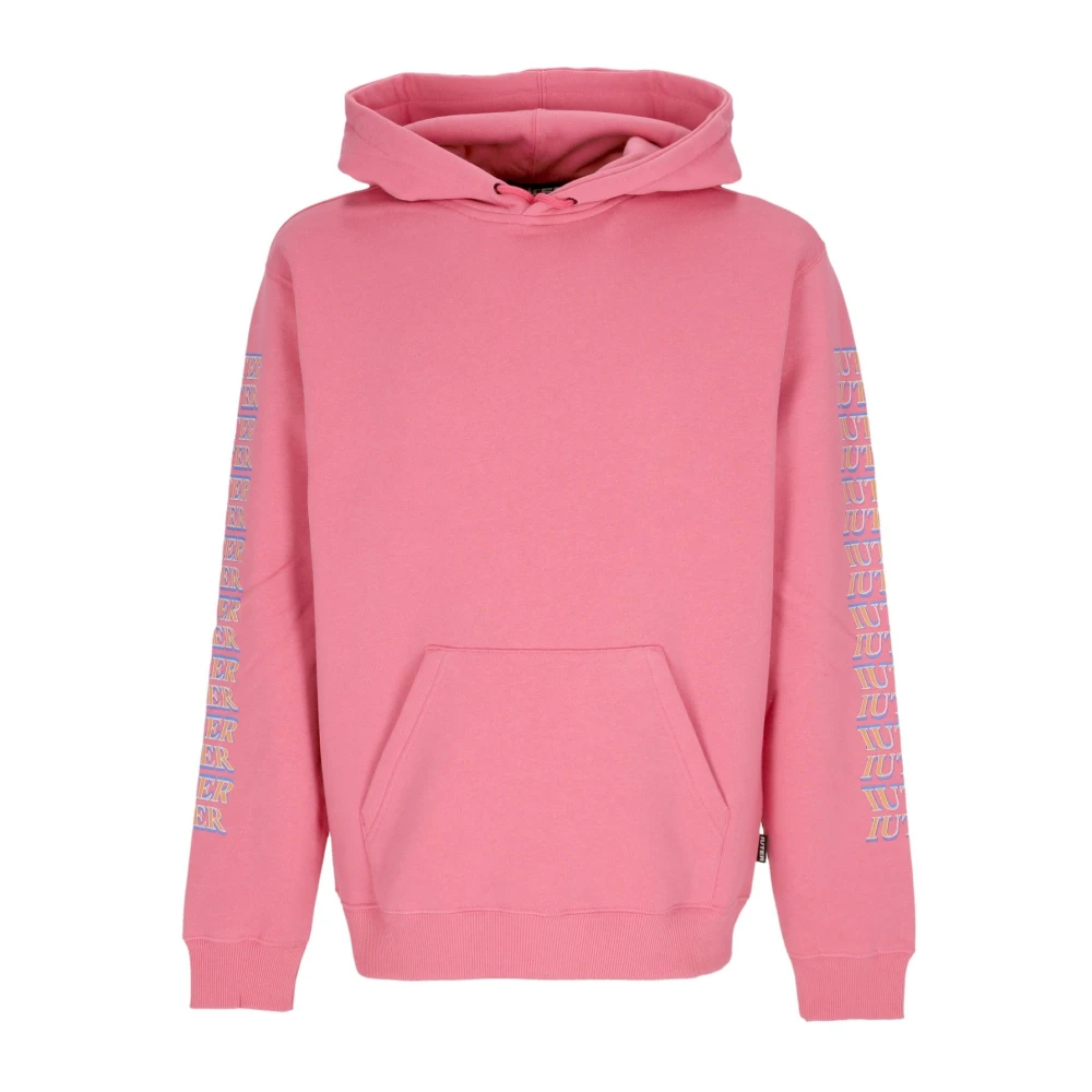 Iuter Pink Hoodies, Male, S, Hoodie With Kangaroo Pocket