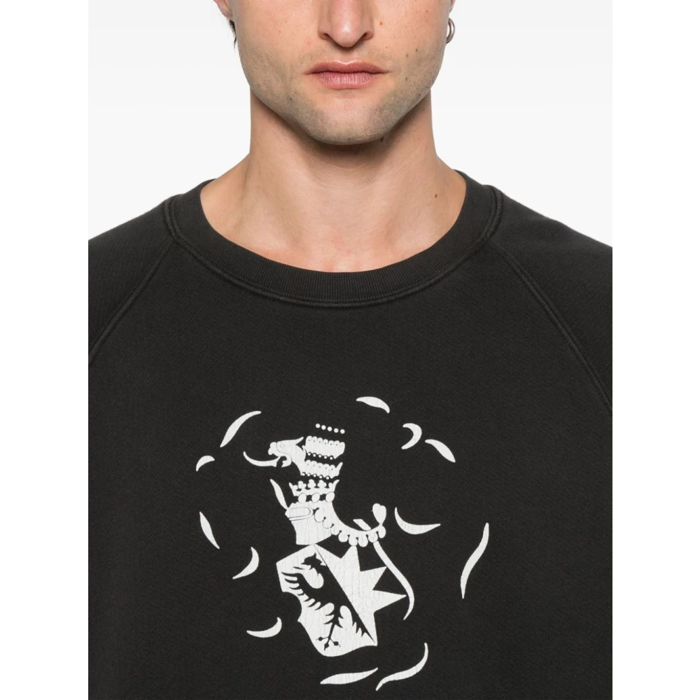 Enfants Riches Déprimés Oversized Sweater met Grafische Print Black Heren