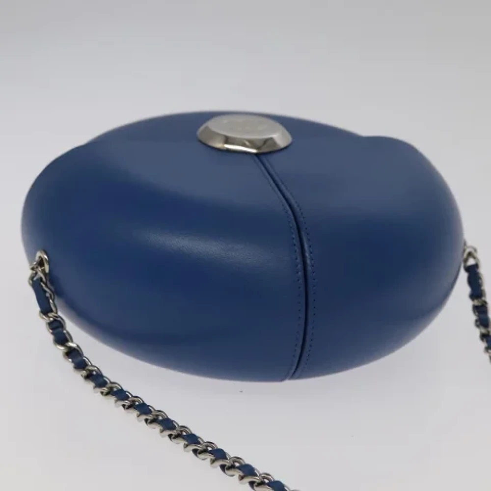 Chanel Vintage Pre-owned Leather shoulder-bags Blue Dames