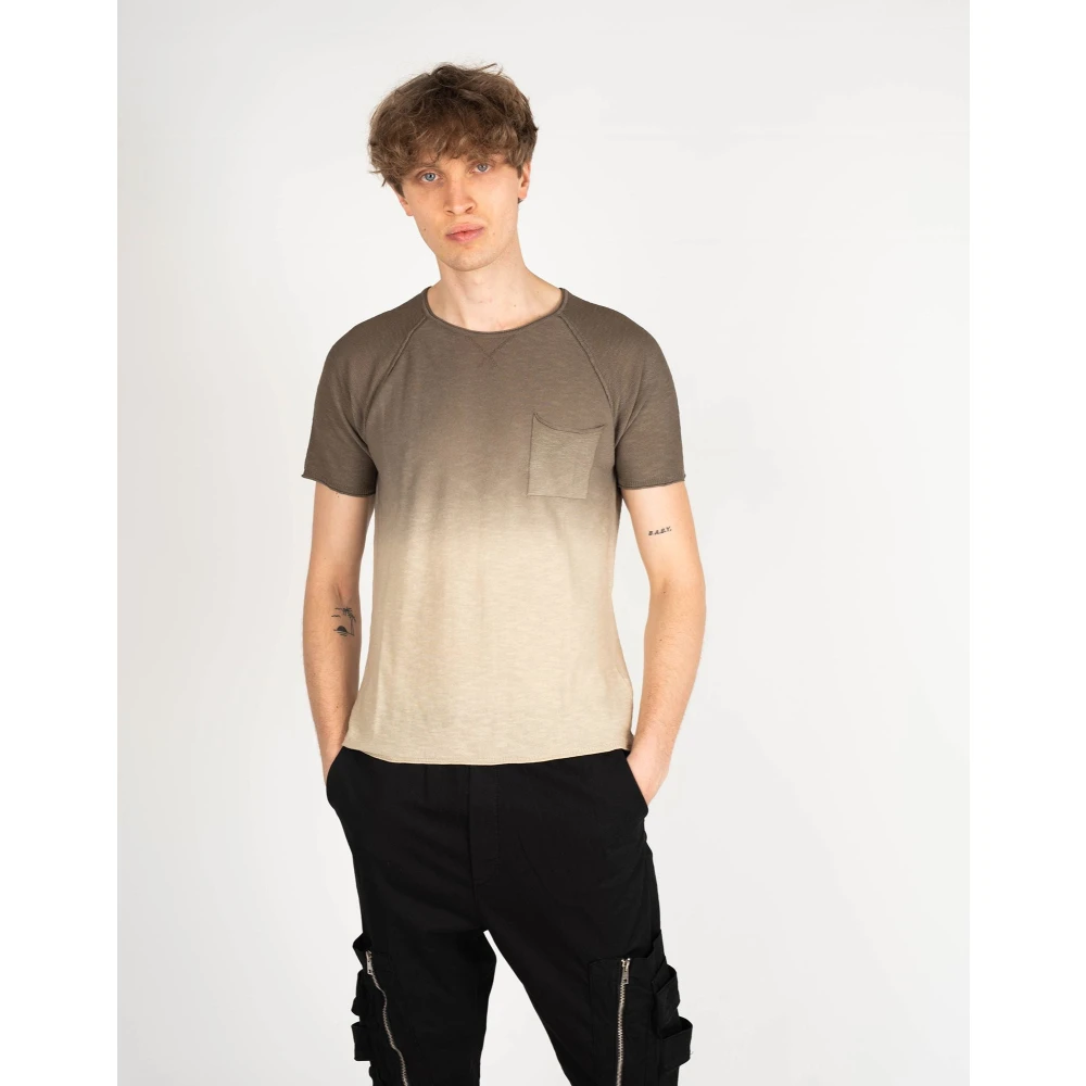 Xagon Man Klassiek Ronde Hals T-Shirt Beige Heren