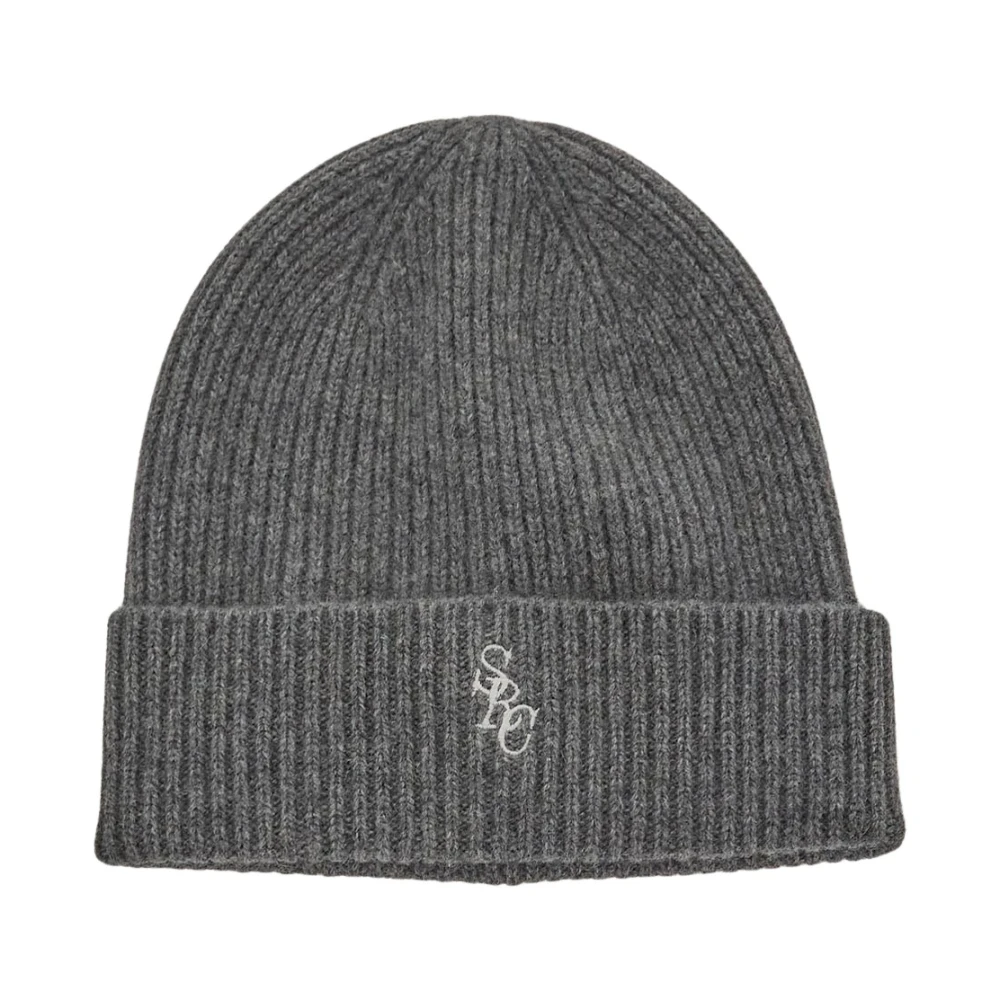 Sporty & Rich Luxe Cashmere Beanie Gray Dames