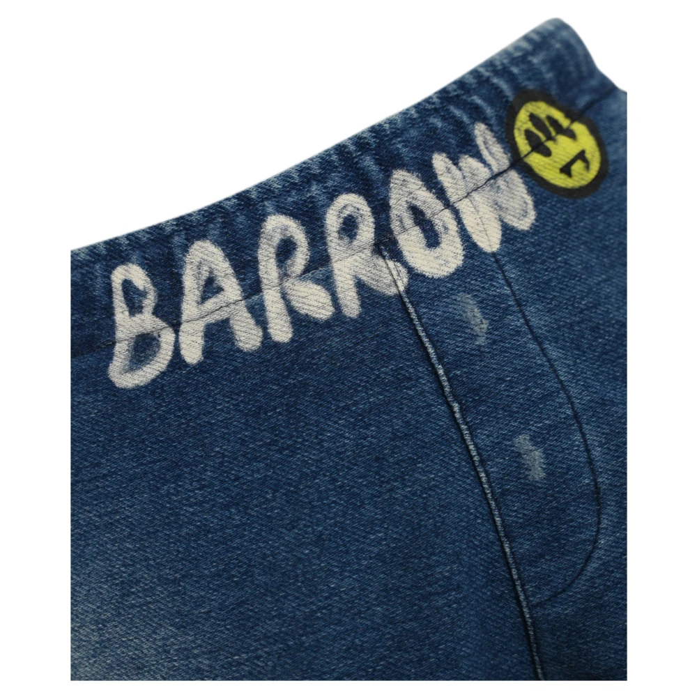 Barrow Denim Broek met Elastische Taille Blue Heren
