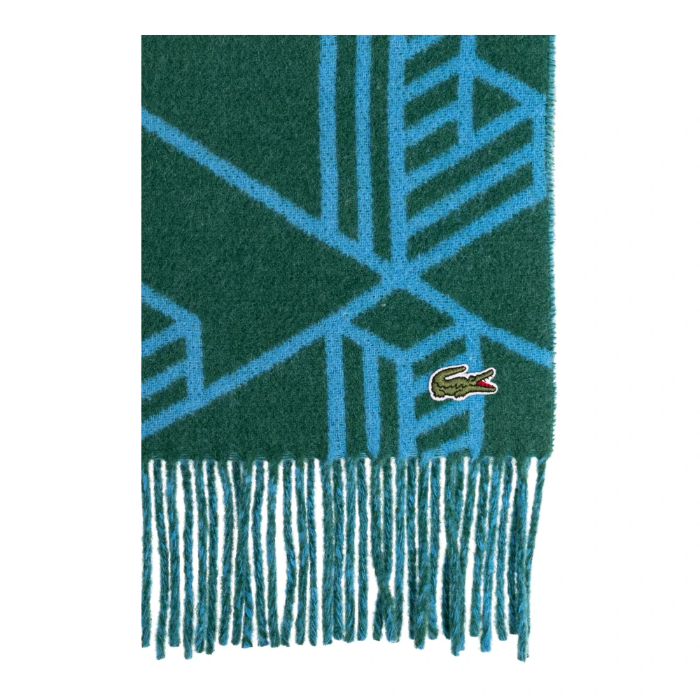 Lacoste Wollen sjaal Green Heren