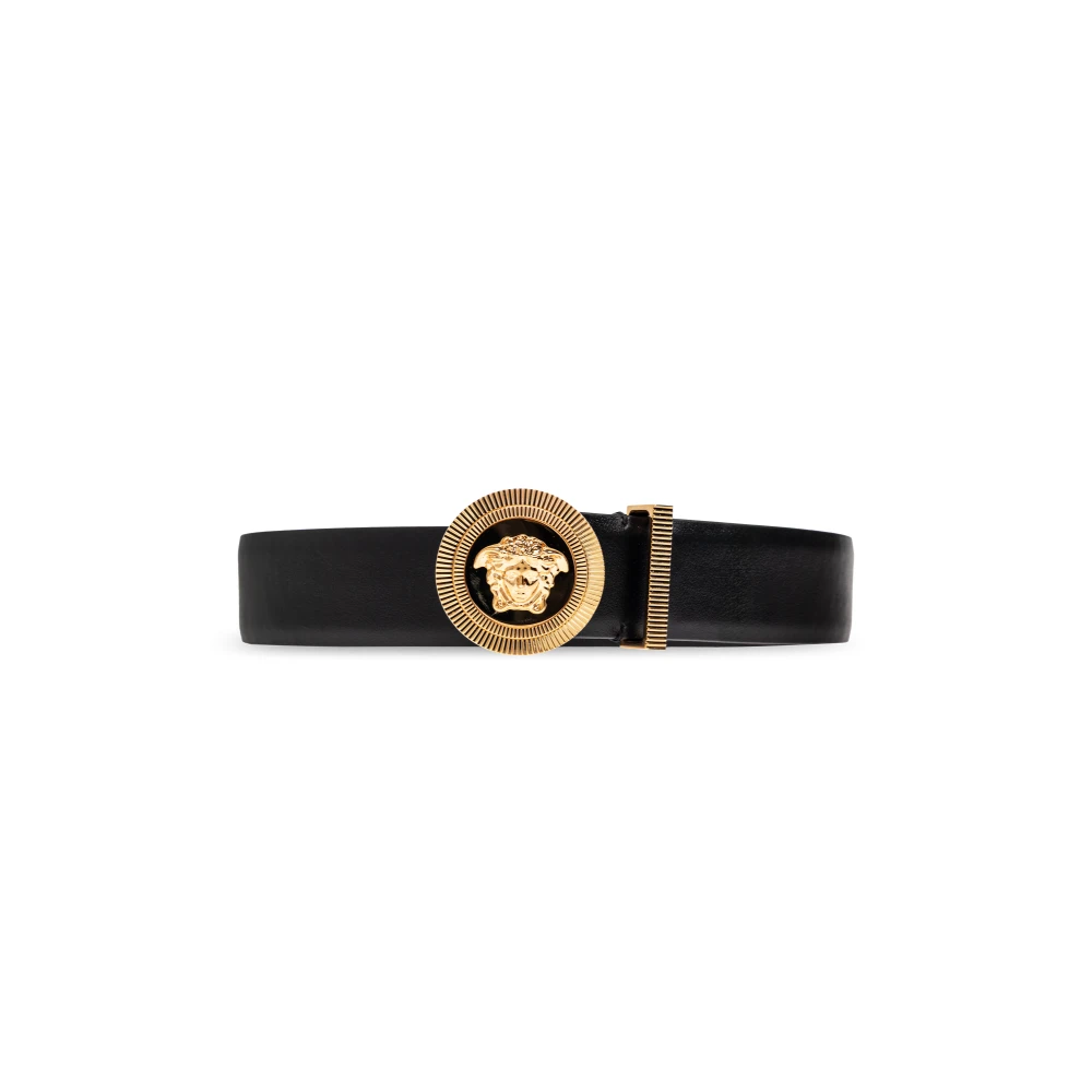 Versace Uomo Nero - Cintura In Pelle - Accessories - 105 Cm