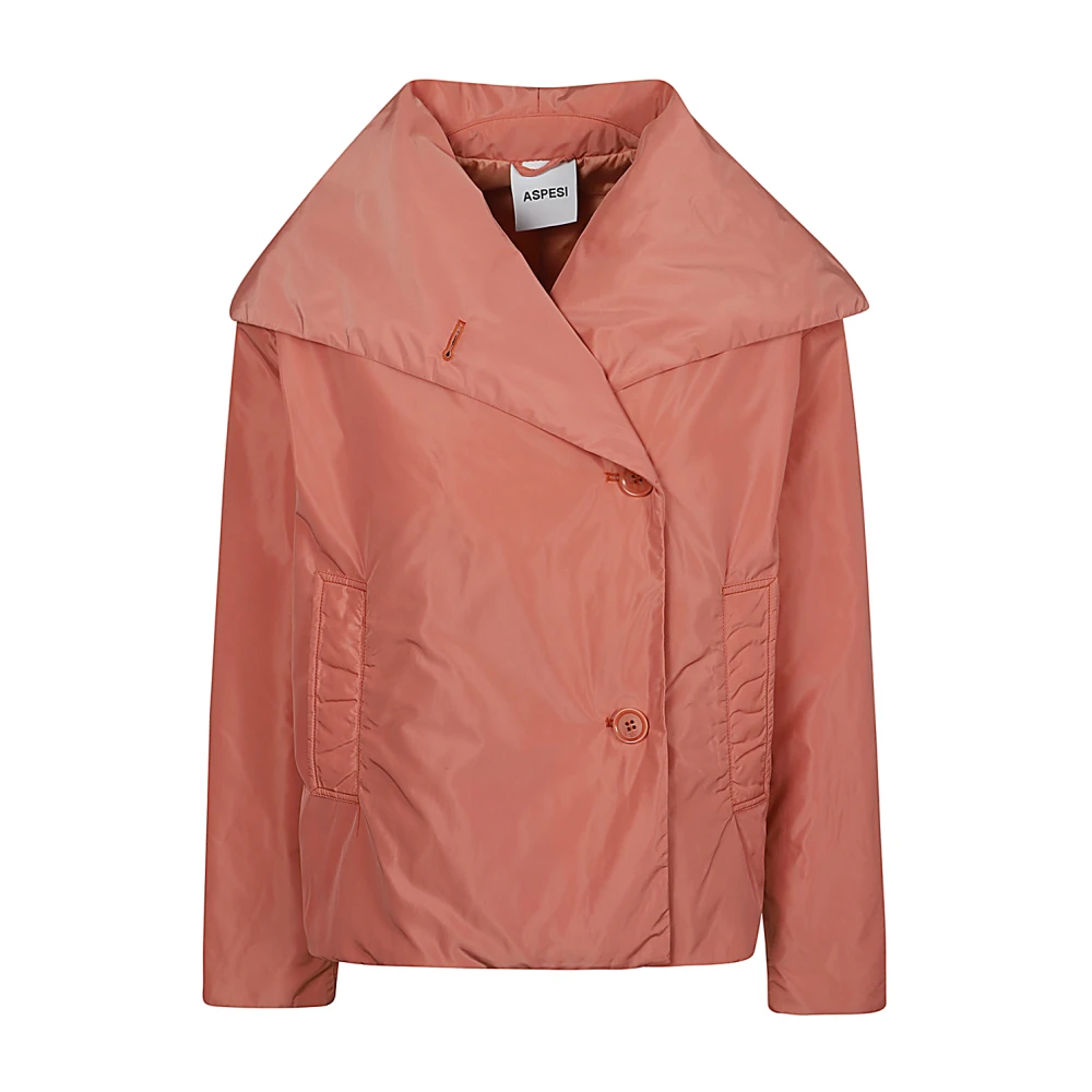 Aspesi Jas met wijde kraag Pink Dames