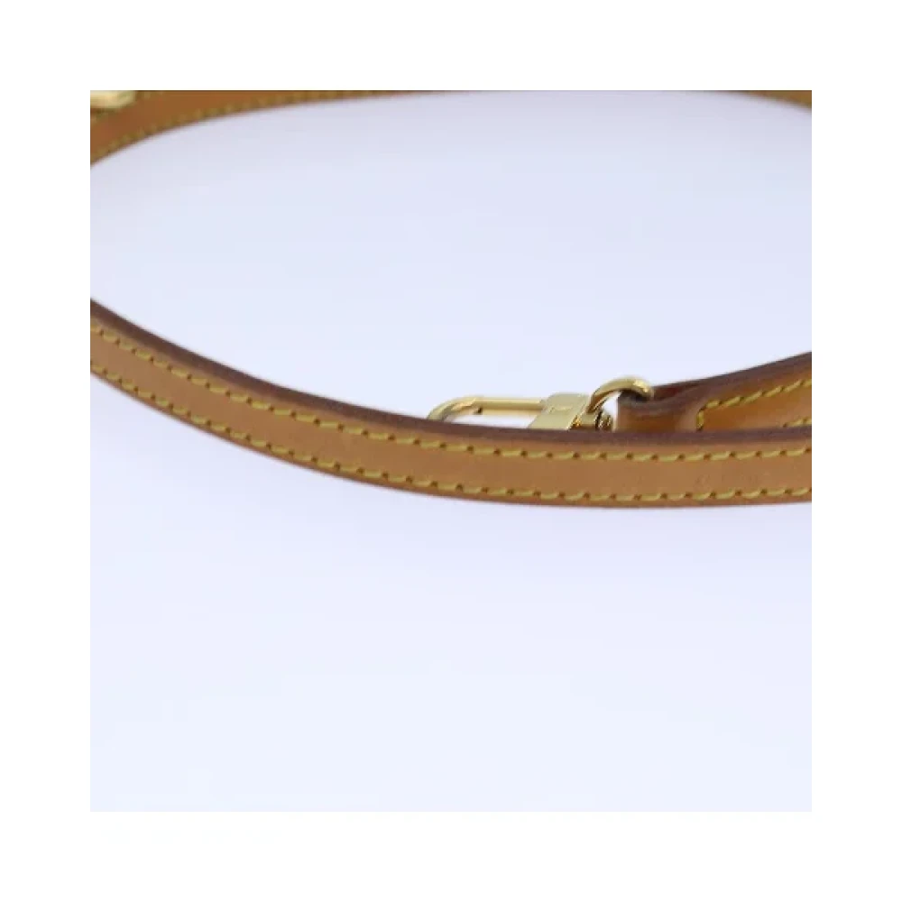 Louis Vuitton Vintage Pre-owned Leather home-office Beige Dames