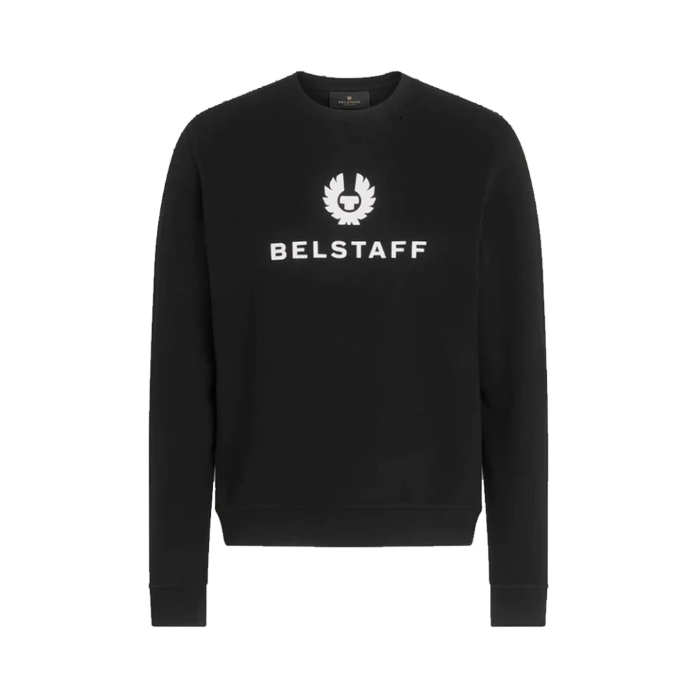 Belstaff , Sweatshirts, Male, Black, 2XL, Signature Crewneck