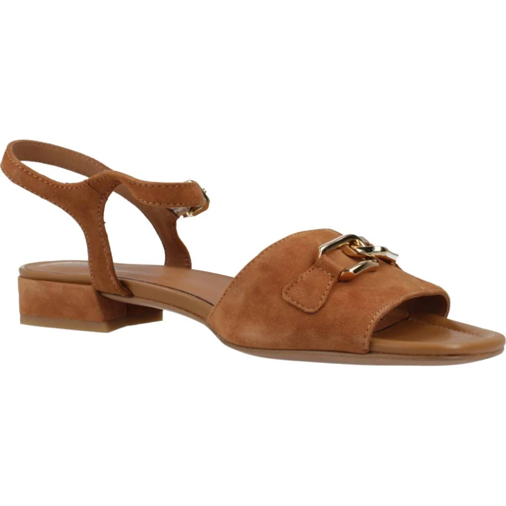 Geox Flat Sandals Brown Dames