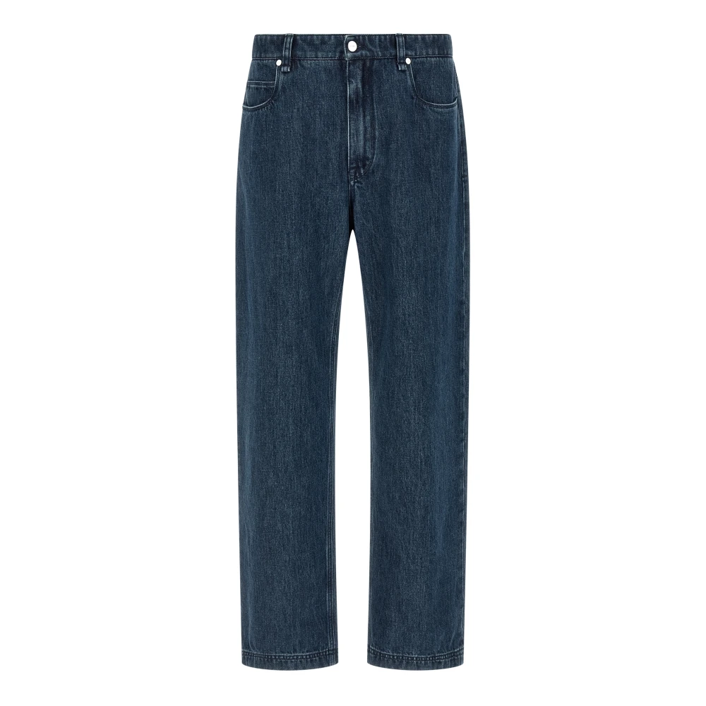 Fendi Blue Straight Fit Jeans, Male, W34, Long Jeans