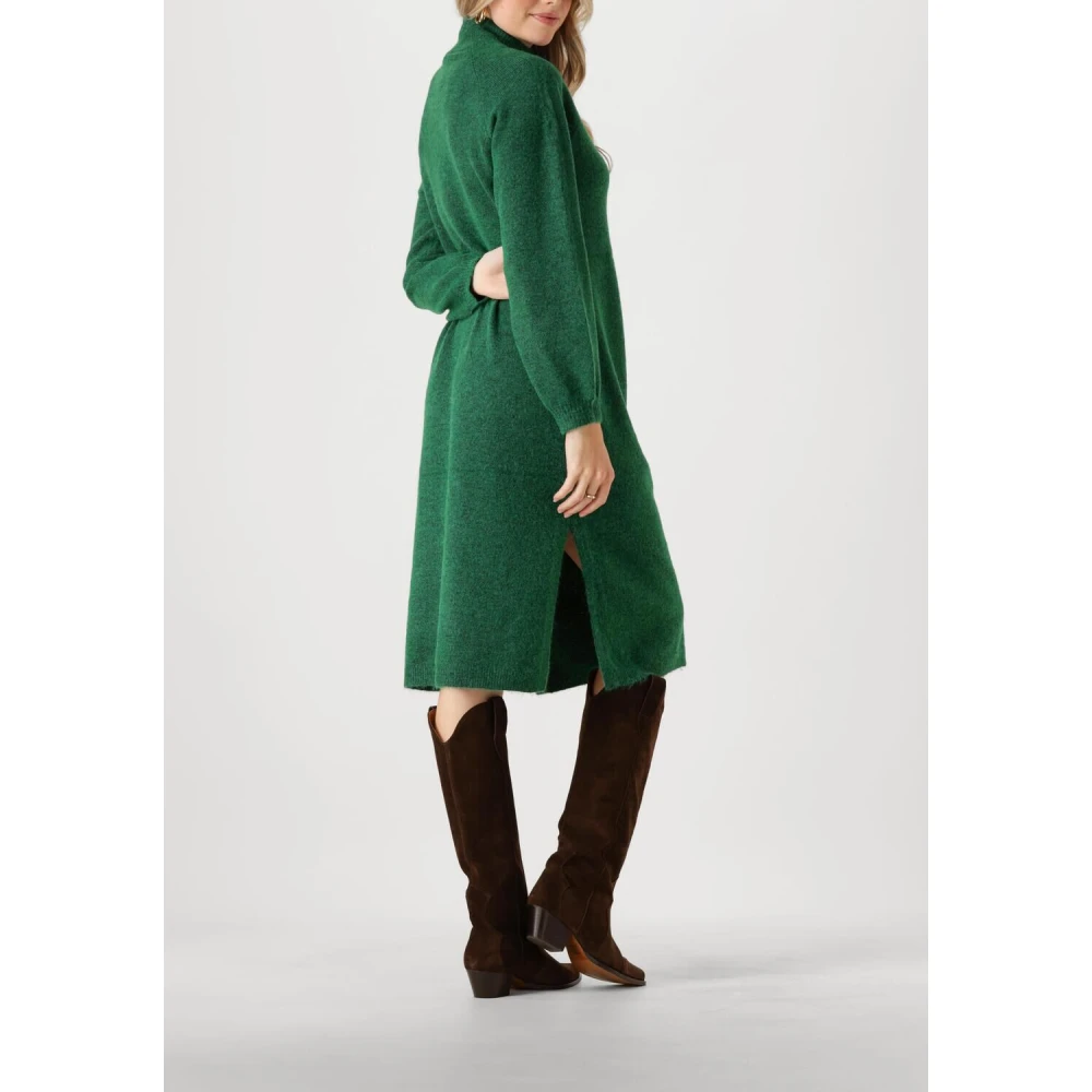 Y.A.S Groene Gebreide Trechter Jurk Green Dames