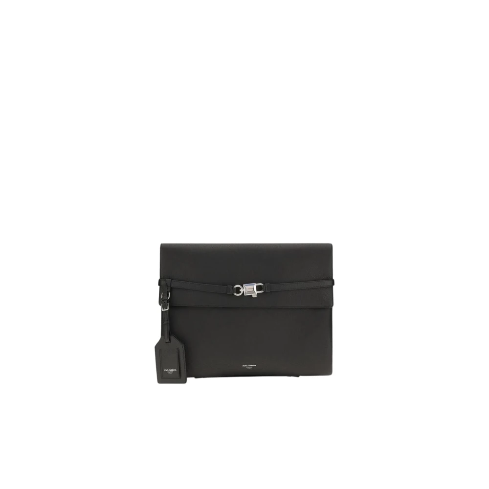 Dolce & Gabbana Black Calf Leather Bos Taurus Shoulder Bag - Image 2