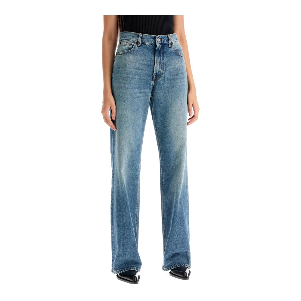 Haikure Korea Five-Pocket Jeans Blue Dames